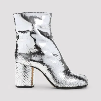 Maison Margiela Broken Mirror Boots In Silver