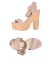 Brian Atwood Sandals In Pale Pink
