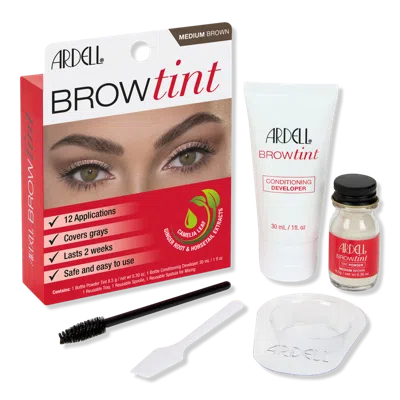 Ardell Brow Tint Full Coverage Dye Kit - Medium Brown In Brown