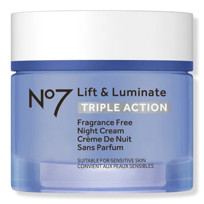 No7 Lift & Luminate Triple Action Fragrance Free Night Cream
