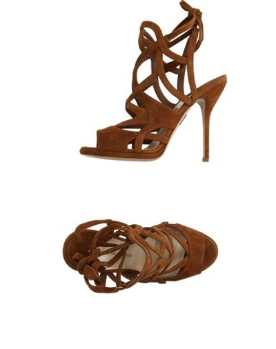 Shop Paul Andrew Sandals In Brown