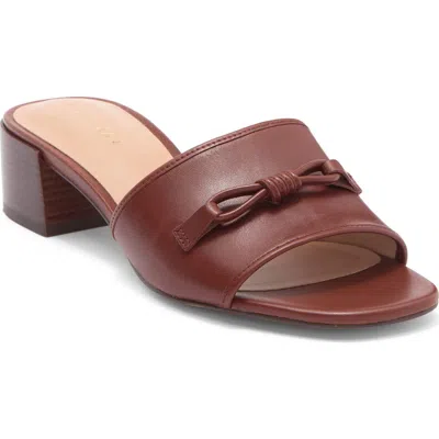 Cole Haan Cailyn Bow Mule Leather Sandal In Brown