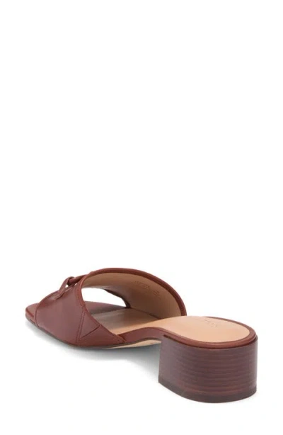 Cole Haan Cailyn Bow Mule Leather Sandal In Brown