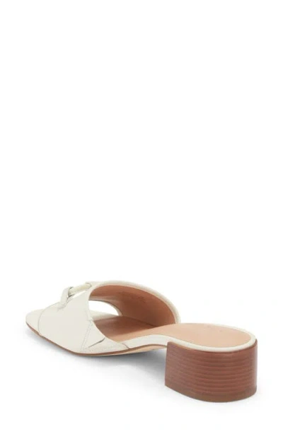 Cole Haan Cailyn Bow Mule Leather Sandal In White