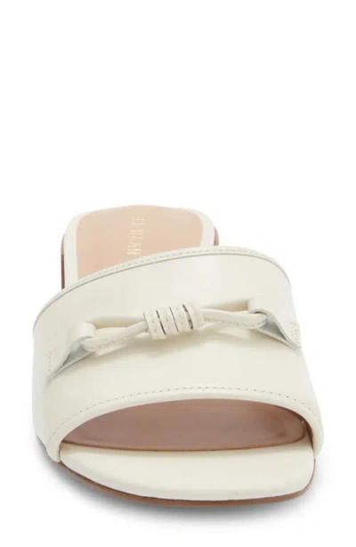 Cole Haan Cailyn Bow Mule Leather Sandal In White