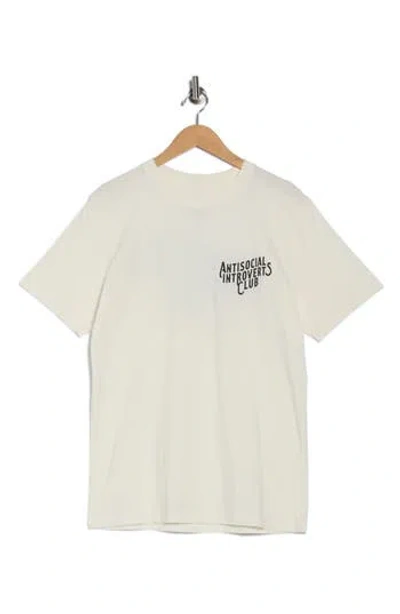 Goodie Two Sleeves Antisocial Introverts Club Graphic T-shirt In Gray