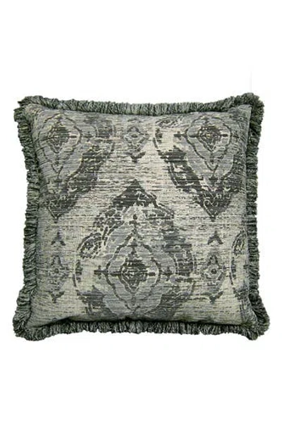 Studiochic Toscana Jacquard Square Accent Pillow In Gray