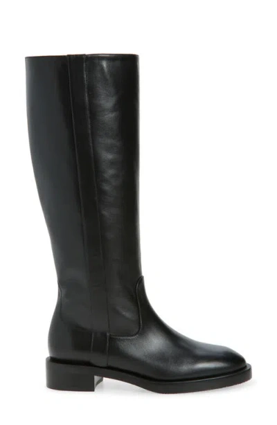 Stuart Weitzman Leather Knee-high Riding Boot In Black