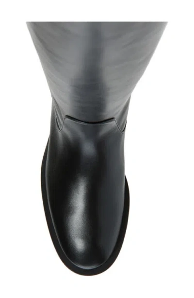Stuart Weitzman Leather Knee-high Riding Boot In Black