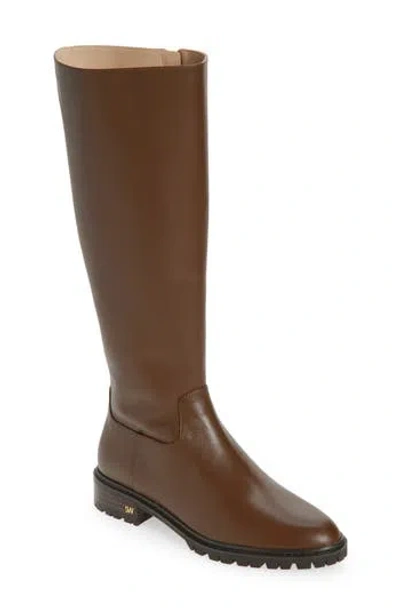 Stuart Weitzman City Zip Knee High Boot In Brown