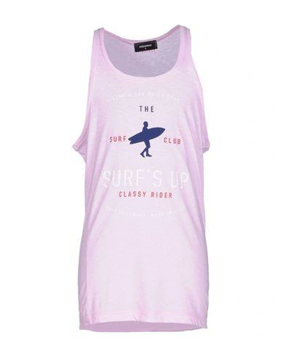 Shop Dsquared2 Tank Top In Pink