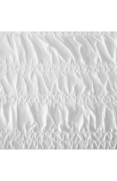 Poppy & Fritz Poppy And Fritz Scrunch Stripe Microfiber Quilt & Shams Set In White