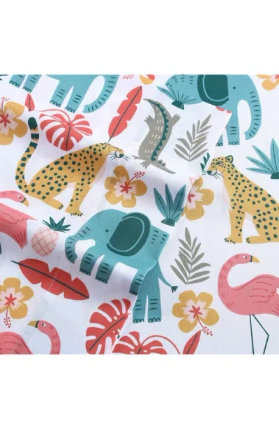 Poppy & Fritz Poppy And Fritz Wild Animals Microfiber Sheet Set In Multi