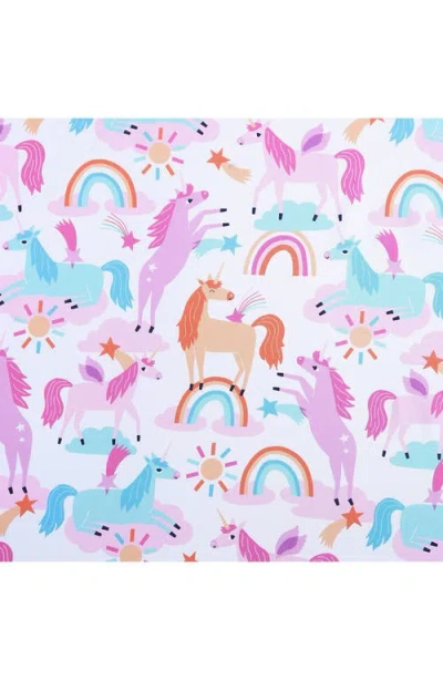 Poppy & Fritz Poppy And Fritz Unicorn Print Microfiber Sheet Set In Multi