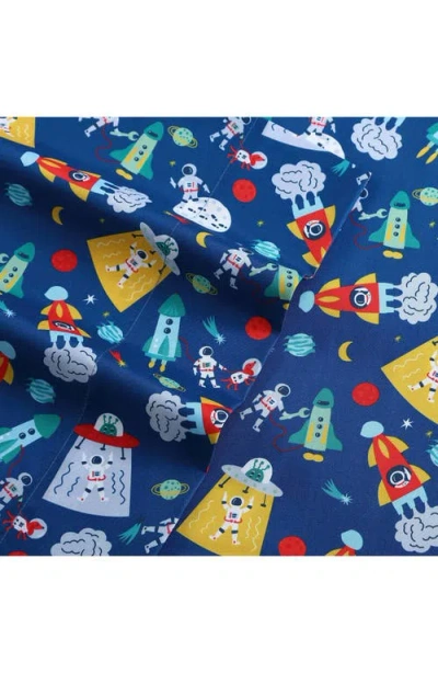 Poppy & Fritz Poppy And Fritz Space Print Microfiber Sheet Set In Multi