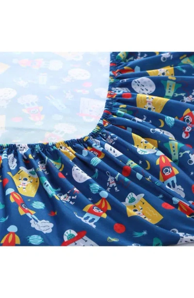 Poppy & Fritz Poppy And Fritz Space Print Microfiber Sheet Set In Multi