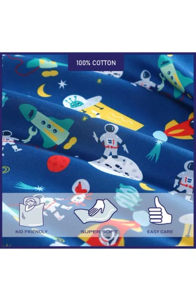 Poppy & Fritz Poppy And Fritz Space Print Microfiber Sheet Set In Multi