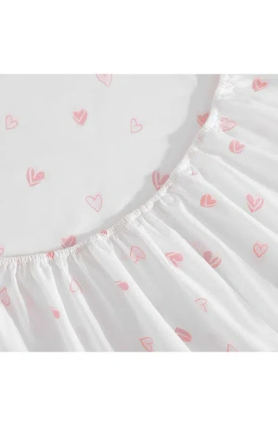 Poppy & Fritz Poppy And Fritz Sweet Heart 200 Thread Count Cotton Percale Sheet Set In Multi