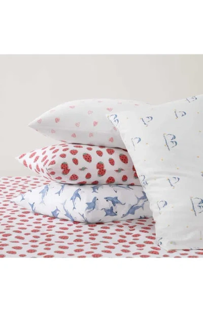 Poppy & Fritz Poppy And Fritz Sweet Heart 200 Thread Count Cotton Percale Sheet Set In Multi
