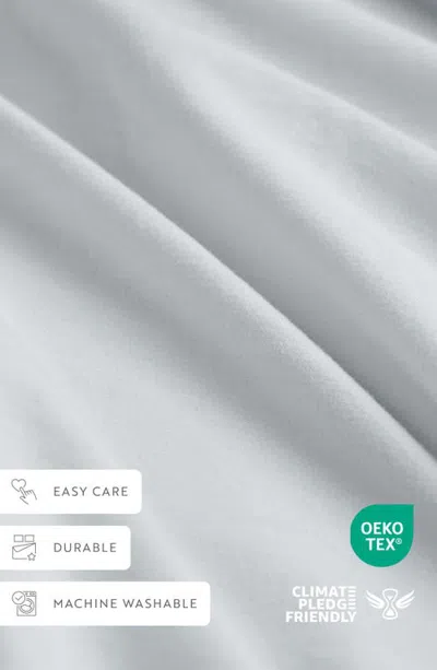 Homespun Solid Cotton Percale Sheet Set In Blue
