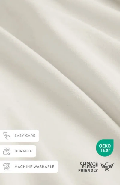Homespun Solid Cotton Percale Sheet Set In White