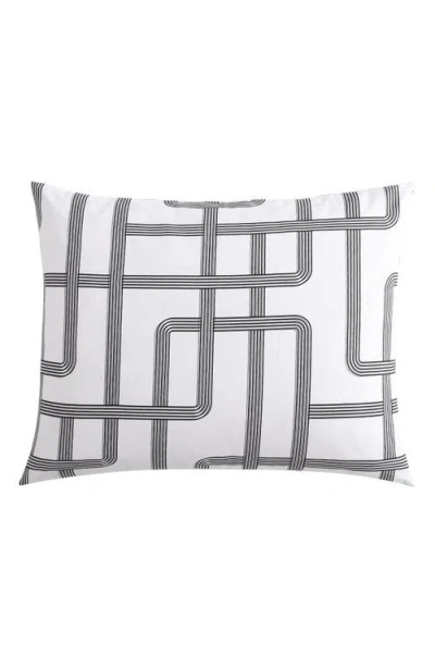 City Scene Mainline Microfiber Comforter & Shams Set In White