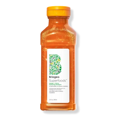 Briogeo Superfoods Mango + Cherry Oil Control & Balancing Shampoo 12.5 oz/ 369 ml