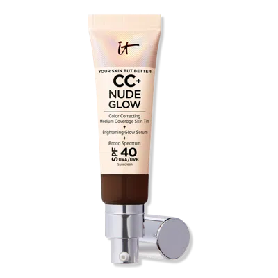 It Cosmetics Cc+ Nude Glow Lightweight Foundation + Glow Serum With Spf 40 - Deep Mocha