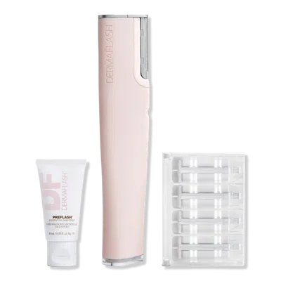 Dermaflash Luxe+ Advanced Sonic Dermaplaning And Peach Fuzz Removal - Blush In Pink