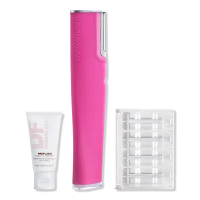 Dermaflash Luxe+ Advanced Sonic Dermaplaning And Peach Fuzz Removal - Pop Pink In Pink