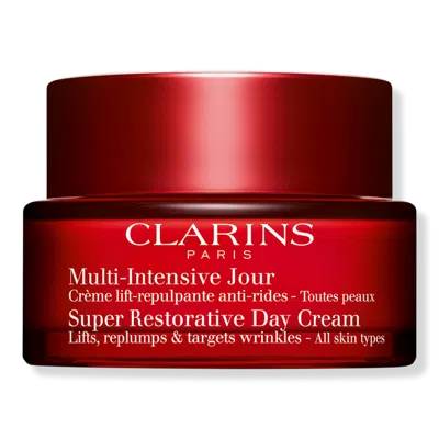 Clarins Super Restorative Day Moisturizer Spf 15 Sunscreen 1.7 Oz. In White