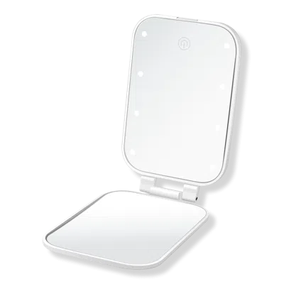 Conair Reflections Lighted Led Compact Hollywood Mirror - White In Metallic