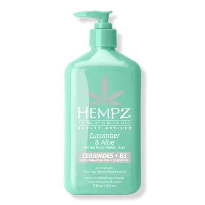 Hempz Cucumber & Aloe Moisturizer With Ceramides + B3 - 17.0 oz