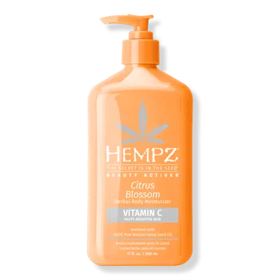 Hempz Citrus Blossom Herbal Body Moisturizer With Brightening Vitamin C 17 Oz.