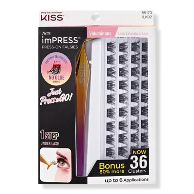 Kiss Impress Falsies Press On Self Adhesive Voluminous Lash Clusters Kit