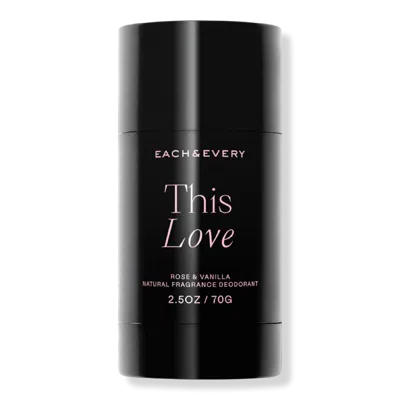 Each & Every This Love Rose & Vanilla Natural Fragrance Deodorant