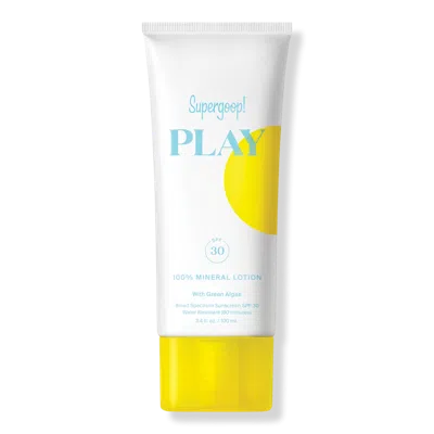 Supergoop ! Play 100% Mineral Sunscreen Lotion Spf 30 With Green Algae 3.4 oz/ 100 ml