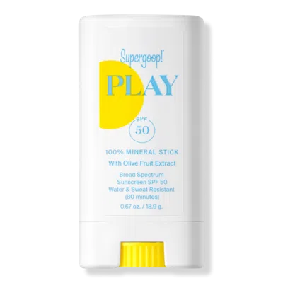 Supergoop Play 100% Mineral Sunscreen Stick Spf 50 0.67 Oz. !