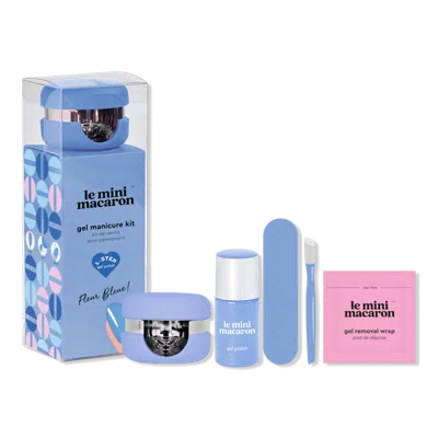 Le Mini Macaron 1-step Diy Glossy Gel Manicure Kit - Fleur Bleue