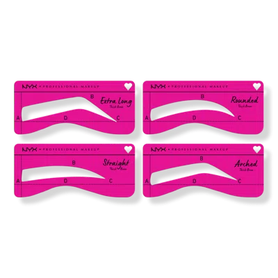 Nyx Professional Makeup Zero To Brow Eyebrow Shaping Stencil - Thick Brows