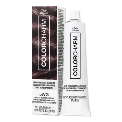 Wella Colorcharm Demi-permanent Cream Hair Color - 5wg Lightest Warm Gold Brown