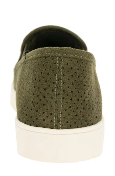 Esprit North Perforated Slip-on Sneaker In Green