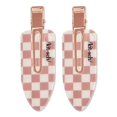 Kitsch Eco-friendly Xl Creaseless Hair Clips Set In Pink