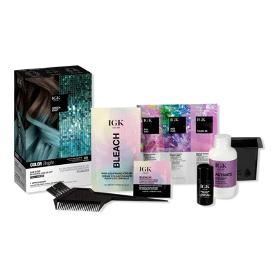 Igk Color Bright One Step Bleach & Color Kit - Green Envy In Green