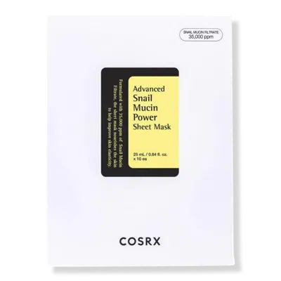 Cosrx Advanced Snail Mucin Power Sheet Mask - 10 Ct