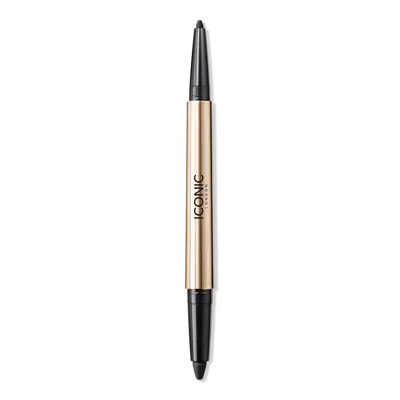 Iconic London Smokey Eye Duo Dual-ended Kajal Eyeliner - Midnight Black In Black