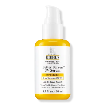 Kiehl's Since 1851 Better Screen Uv Serum Spf 50+ Facial Sunscreen With Collagen Peptide 1.7 oz / 50 ml