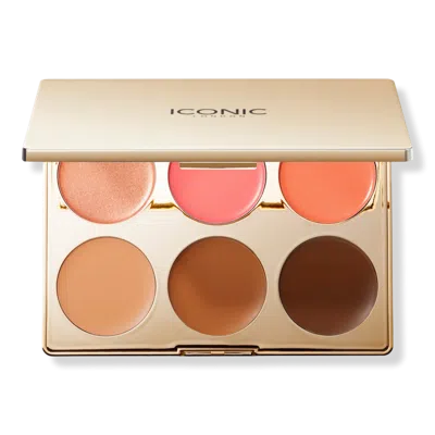 Iconic London Multi-use Cream Blush, Bronze And Highlight Palette