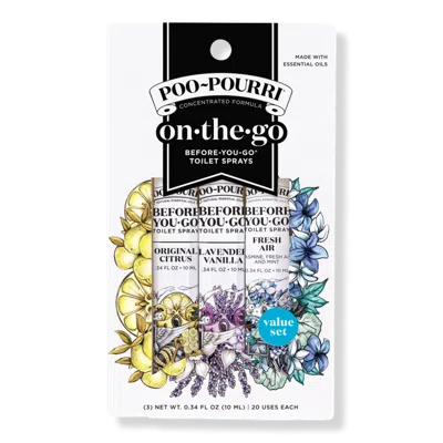 Poo~pourri Fresh Air On-the-go 3 Pack Before-you-go Toilet Spray Travel Size Set