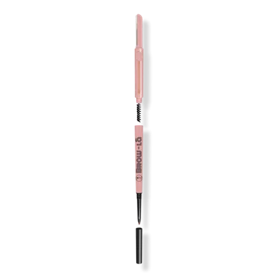 J.cat Beauty Brow-la 3 In1 Mapping & Shaping Brow Pencil - Soft Black In Black